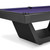 Plank & Hide Co Aero 8' Black Slate Pool Table, a modern billiards table with a sleek black finish and a purple playing surface.