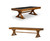 Presidential Billiards Kennedy Slate Pool Table & Shuffleboard Combo, wooden billiard and shuffleboard tables with sturdy wooden legs and a polished finish.