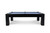 Doc & Holliday Peter Parsons Slate Pool Table, sleek matte black lacquer finish with blue playing surface and modern design.