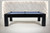 Doc & Holliday Peter Parsons Slate Pool Table in Matte Black Lacquer, front view of the pool table in modern setting.