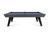 Doc & Holliday The Bellano Slate Pool Table by Doc & Holliday, modern sleek design with black legs and blue felt playing surface.