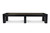 Doc & Holliday Peter Parsons Shuffleboard Table Matte Black Laquer, modern black shuffleboard table with sleek matte finish and wooden playing surface.
