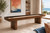 Jackie’s Shuffleboard Table in Bourbon Pecan Walnut displayed in a bright coastal game room with a recessed solid maple playfield.