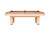Doc & Holliday Derby slate pool table in natural maple with walnut inlays and Championship Khaki felt, front view