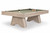 Ann Arbor 8' Pool Table in Natural Ash by American Heritage Billiards with oversized faceted pedestal bases and leather pockets