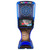 Spider360 3000 Series Ice electronic dartboard with illuminated blue cabinet, 24-inch LCD display, motorized dual targets and Leaderboard connectivity.