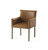 Plank & Hide Co Benjamin Game Chair Burnished Oak, stylish brown leather armchair with wooden legs.