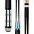 Lucasi Hybrid Midnight Black & Blue Recon Cue with Embossed Leather Grip