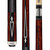Pure X Walnut Stain Birdseye & Black/White Diamond Cue with Black Linen Wrap