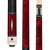 Lucasi Custom Venetian Red Diamond Series Cue with Black Linen Wrap
