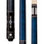 Lucasi Custom Luminous Blue Birdseye Maple with Black/Blue Linen Wrap