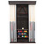 Playcraft Premium Hardwood Billiard Wall Rack, wall-mounted billiard cue and ball storage rack with several pool balls and a triangle rack.
