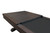Plank & Hide Co Otis Slate Pool Table Smokehouse by Plank & Hide, a dark wooden pool table with a protective cover partially removed from the playing surface.
