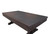 Plank & Hide Co Otis Slate Pool Table Smokehouse by Plank & Hide, a dark wooden pool table with a sleek, modern design and sturdy legs.