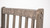 Plank & Hide Co Spectator Chair, wooden chair backrest with vertical slats and smooth finish.