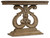 Hooker Furniture Melange Console Table, antique-style wooden console with intricate carved details and distressed finish.