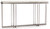 Hooker Furniture Melange Blaire Console Table, modern console table with a marble top and metal frame.