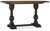 Hooker Furniture Balcones 60in Friendship Table w/2-12in Leaves, antique wooden dining table with thick, turned pedestal legs and expandable leaves for added seating.