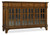 Hooker Furniture Tynecastle Buffet, traditional wooden buffet with glass-paneled cabinet doors and metal handles.