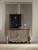 Hooker Furniture Chatelet Buffet, vintage-style wooden buffet with intricate cut-out design on cabinet doors and a distressed finish.