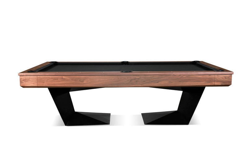 TRON Luxury Steel & Walnut Slate Pool Table | Custom Billiards | Sawyer ...