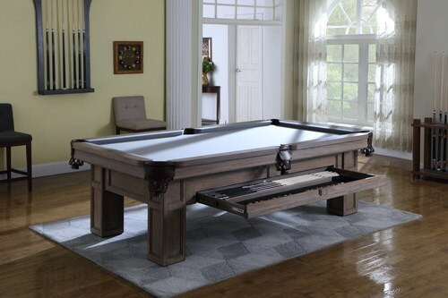 Playcraft Cooper Creek 8' Slate Pool Table | River Rock Finish