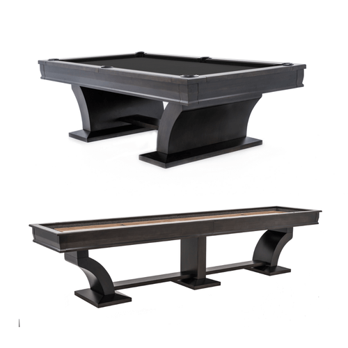 Plank & Hide Pool Table Set Customizable Shuffleboard Pool Table Combo