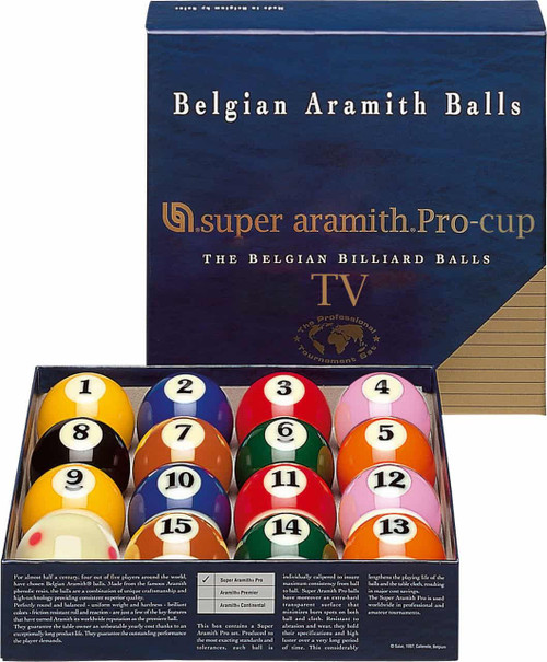 Super Aramith Pro TV Edition Billiard Ball Set | 2.25