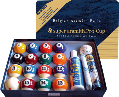 super aramith Pro ビリヤードボール 15個セット Super Aramith Pro Ball Set Value Pack | 2.25