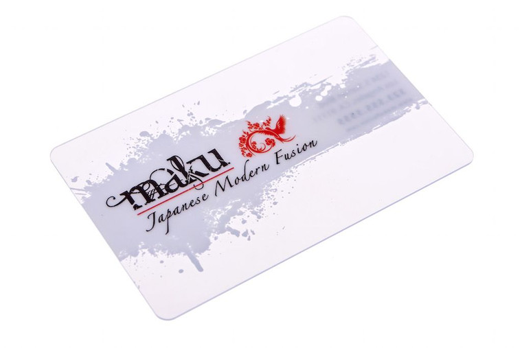 Plastic Card Flat Print Personalization