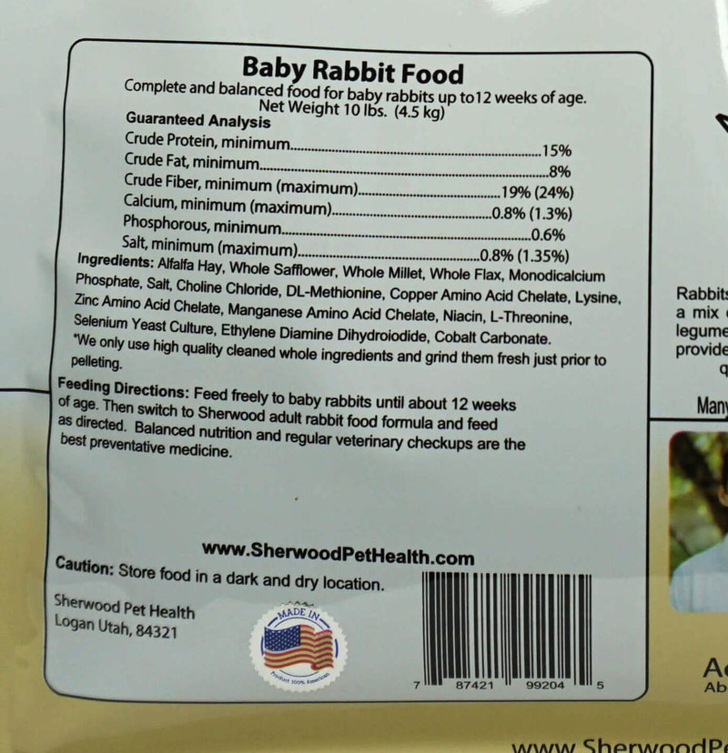 Baby Rabbit Food