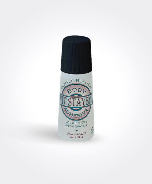 body adhesive removable with water