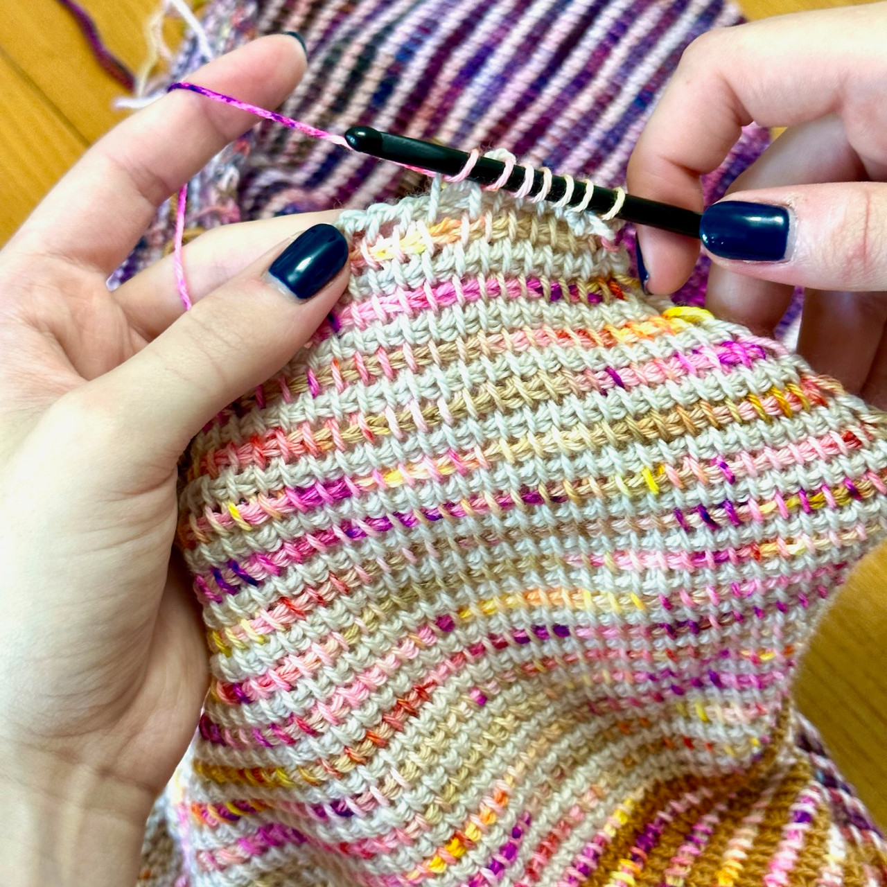 Adult Beginner Tunisian Crochet - Around the Table Yarns