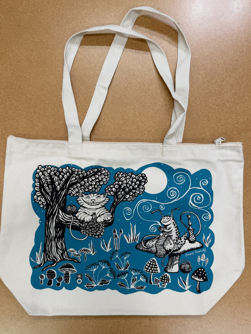 Large Canvas Zipper Tote