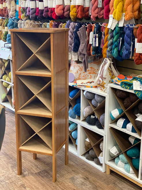 Shop - Bags and other yarn holders - Hardwood Yarn Cubby - Around