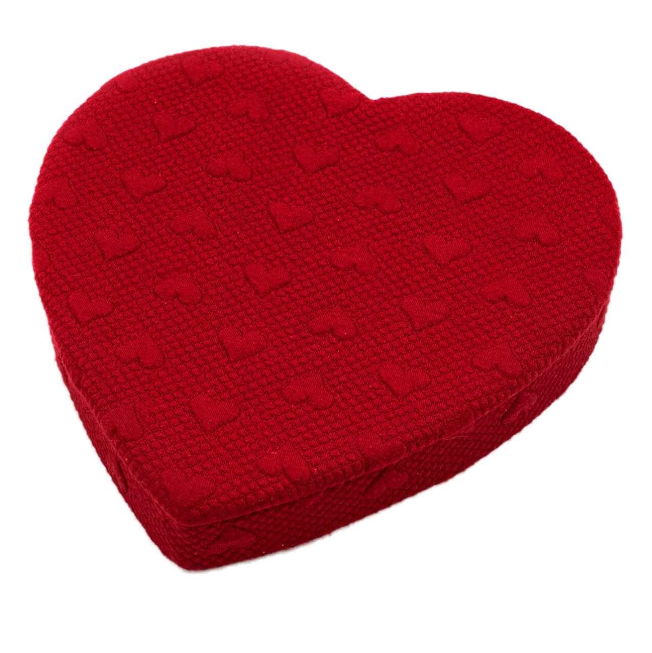 1 lb. Assorted Chocolates in a Red Velvet Heart Box (Style #114)