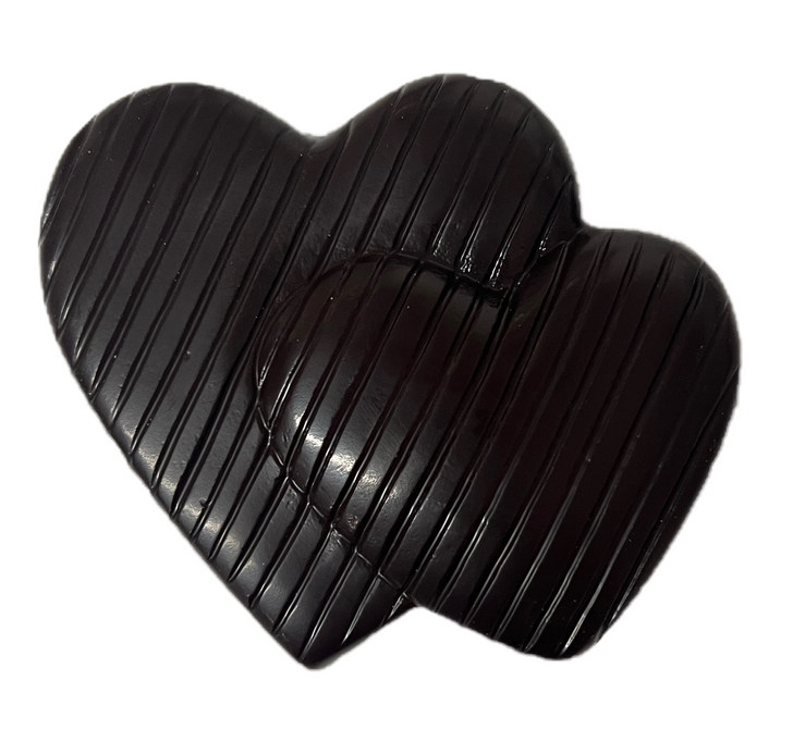 Solid Chocolate Double Heart 