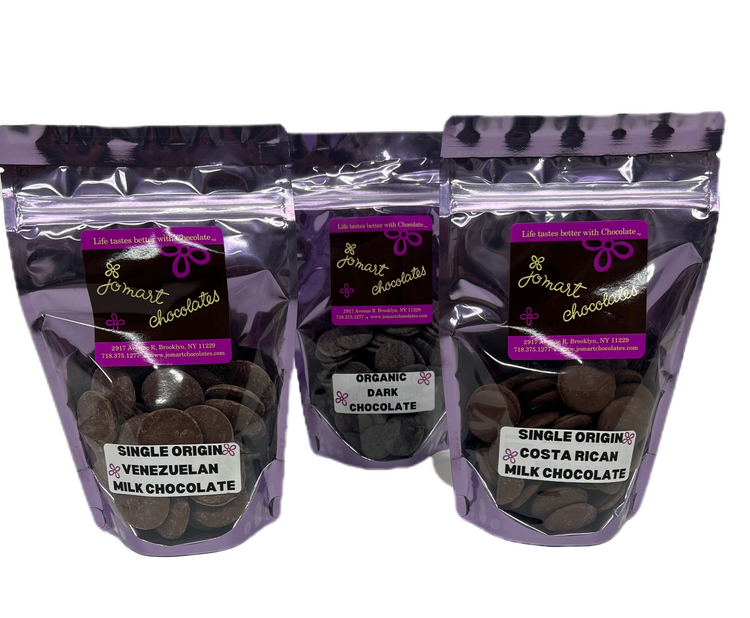 One Pack of 70% Dark rock and milk chocolate PAPILLOTES RÉVILLON — 13.05 oz  370g