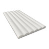 Flute 3D Dimensional Tile 6x12  Bianco Dolomite Marble  Honed