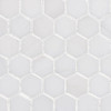 Dolomiti White Marble Italian Bianco Dolomite 1" Hexagon Mosaic Tile Polished