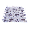 Honed Calacatta Viola Marble 1" x 2" Brick Mosaic Tile 