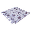 Calacatta Viola Marble 1" x 2" Polished Brick Mosaic Tile 