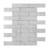 Carrara Marble Italian White Bianco Carrera 3x18 Marble Tile Honed
