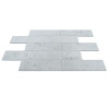 Carrara Marble Polished Italian White Bianco Carrera 6x18 Marble Tile 