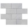 Carrara Marble Italian White Bianco Carrera 9x18 Marble Tile Honed