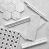 Carrara Marble Italian White Bianco Carrera 9x18 Marble Tile Polished Combination