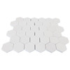 Dolomiti White Polished Marble Italian Bianco Dolomite 2" Hexagon Mosaic Tile 
