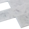 Carrara Marble Italian White Bianco Carrera 3x12 Marble Tile Polished