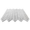 Carrara White Italian Marble Mini Chevron Mosaic Tile 