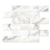  4x12 Subway Tile Honed Calacatta Gold Italian Marble